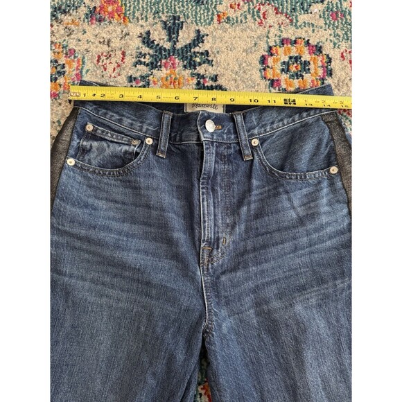 Madewell The Perfect Vintage Blue Jeans‎ In Metallic Tuxedo Stripe Size 28 - Picture 6 of 8